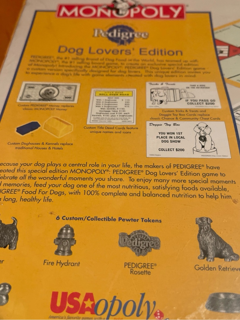 Monopoly Pedigree Dog Lovers' Edition Board Game - 2002 Sealed - Picture 9 of 10